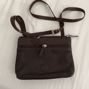 Brown Leather Crossbody Bag - Vera Pelle Italy